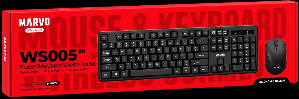 Marvo Keyboard & Mouse Combo WS005