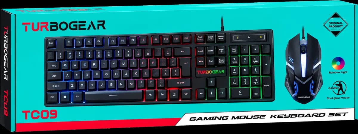 Turbogear Pro TC09 Combo Gaming Mouse and Keyboard