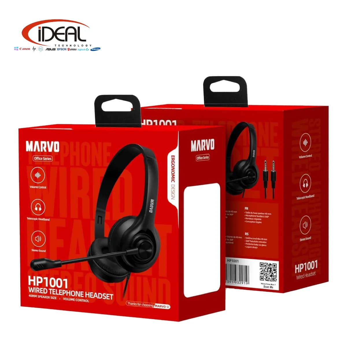 Marvo HP1001 Wired Headphone