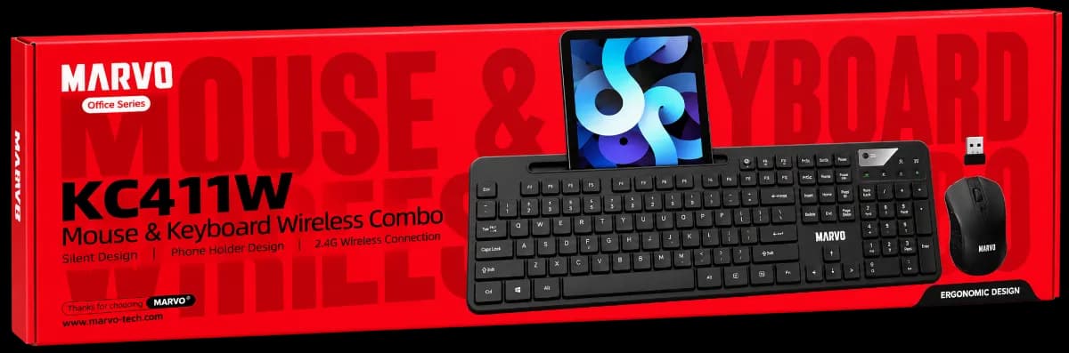 Marvo Keyboard & Mouse Combo KC411W